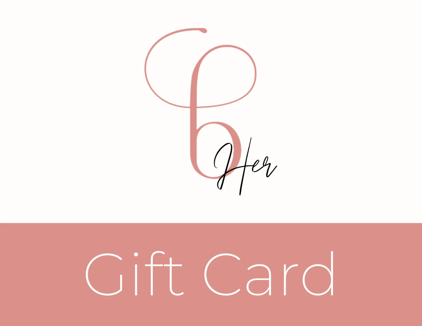 A e-gift card for becomingherboutique.ca