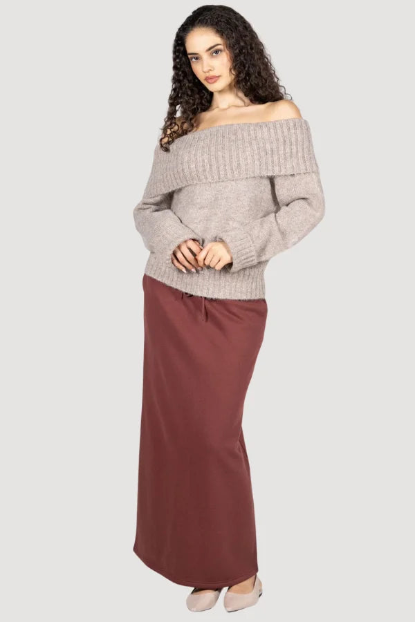 C'est Moi recycled poly cotton skirt