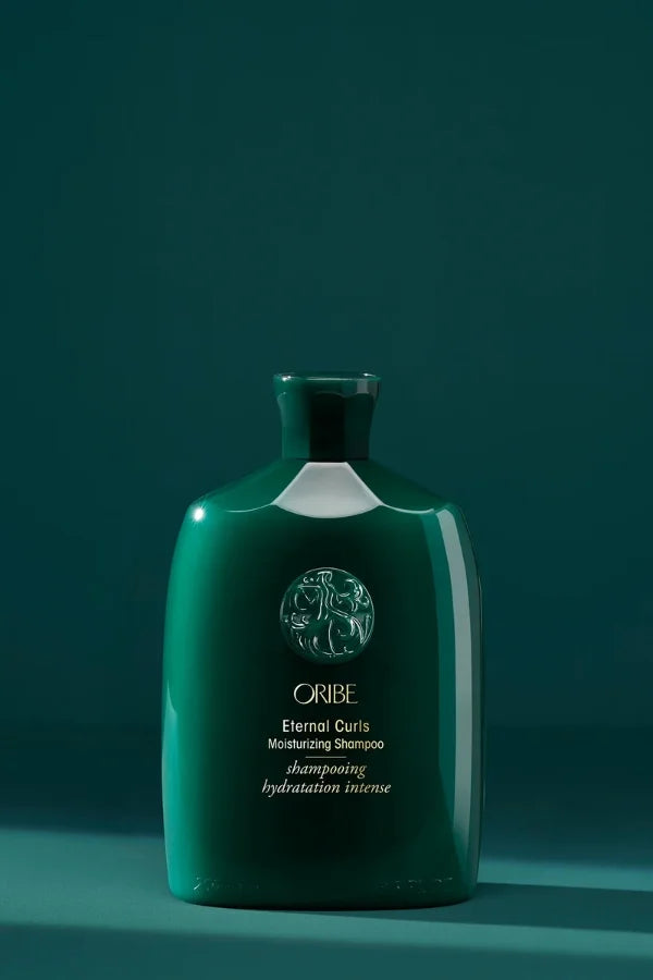 A standard 250 ml bottle of Oribe Eternal Curls Moisturizing Shampoo