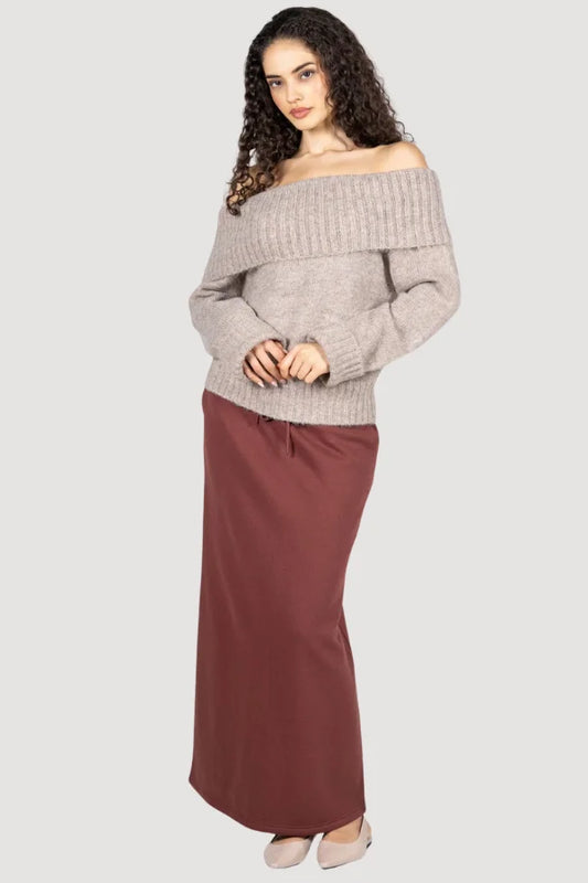 C'est Moi recycled poly cotton skirt