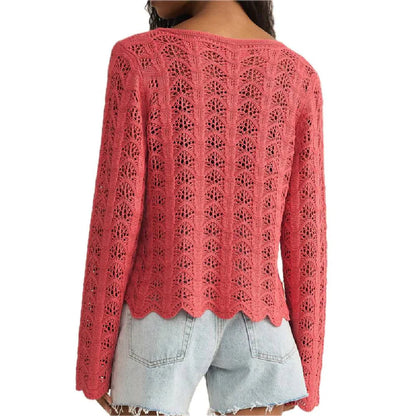 Z Supply Azura Crochet Top - Persimmon PRE-ORDER ARRIVING SOON!