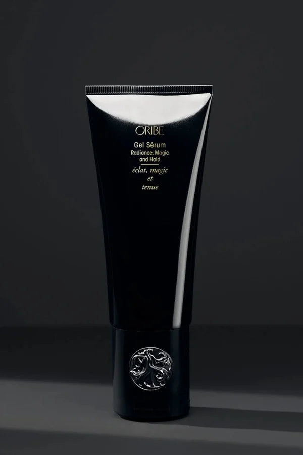 A 150 ml sized product of Oribe Gel Serum Radiance, Magic & Hold