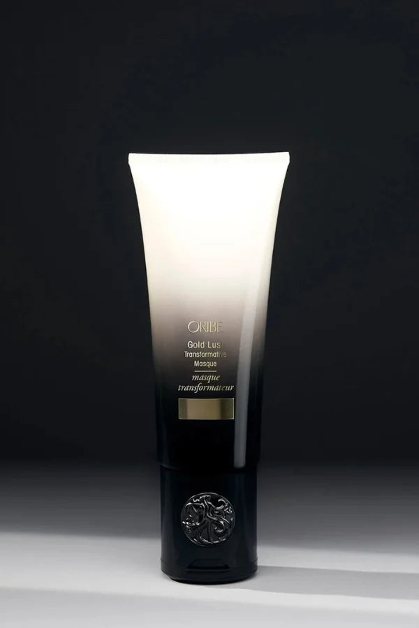 A standard 150 ml tub of Oribe Gold Lust Transformative Masque