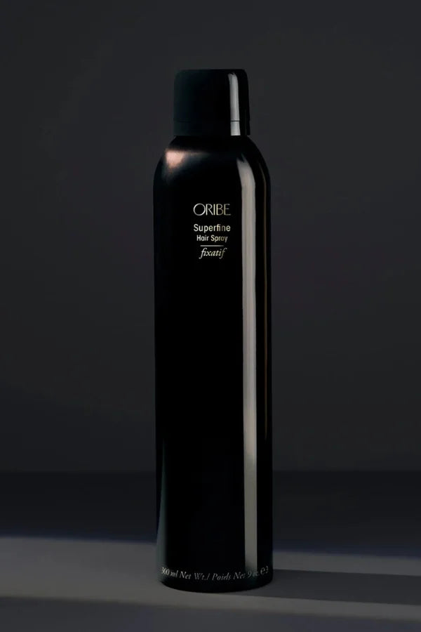 a 300 ml sized product of Oribe Superfine Hairspray
