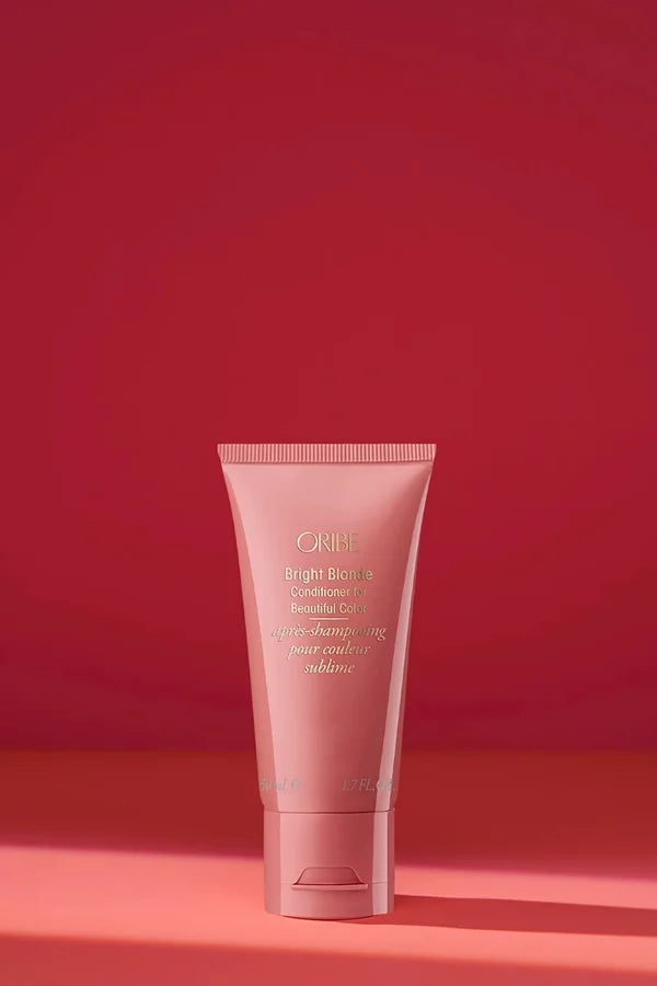 A travel size 50ml bottle of Bright Blonde Conditioner for Beautiful Colour