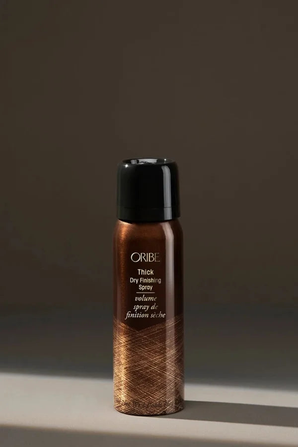 A 75 ml sized product of Oribe Thick Dry Finishing Spray