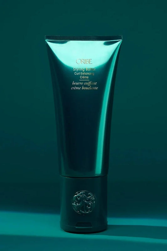 A standard 200 ml sized product of Oribe Styling Butter Curl Enhancing Crème