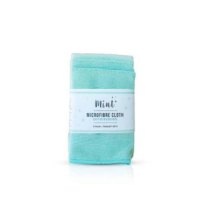 COMING SOON Mint Microfibre Cloths - 3 Pack